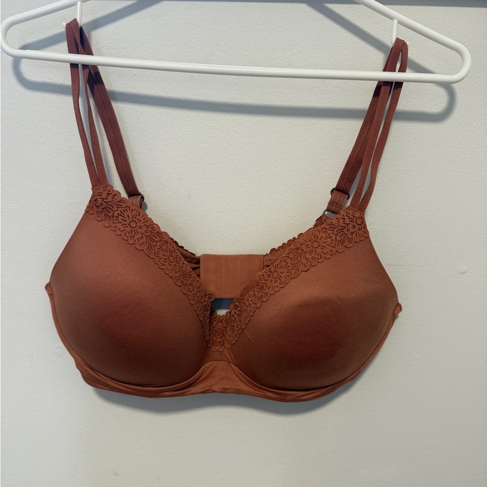 36DD Aerie Lace Trim Rust/Copper Bra